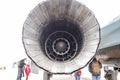 A nozzle of a jet engine with a variable thrust direction Royalty Free Stock Photo