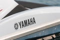 Fragment of jet ski watercraft with Yamaha logo