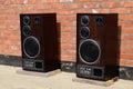 Acoustic system Radiotehnica S90, 35 s-012. Soviet vintage audio equipment. Musical columns made of plywood and veneer of valuable