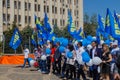 Krasnodar, Russia - May 1, 2017: Liberal Democratic Party of Russia take part in the May day (Labour Day) demonstration in