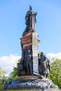 Krasnodar, RUSSIA - October 10, 2017: Monument of Ekaterina in Krasnodar Royalty Free Stock Photo