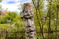 Krasnoe, Russia - May 2016: Ethnographic Museum in the village of Krasnoe near Borovsk