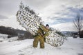 Krasnoilsk, Ukraine - 13 Jan 2017: Malanka is an ancient Ukrainian folk holiday combining Christian and pagan traditions