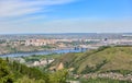 Krasnoyarsk city. View from hill Royalty Free Stock Photo