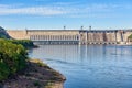 Krasnoyarsk dam. Yenisei River. Russia Royalty Free Stock Photo