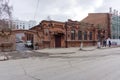 Historic brick building of the city hospital of the Society of Doctors 1888 Royalty Free Stock Photo