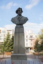 Bust of the artist Surikov in the same name park on the Lenin Street