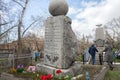 Honorary monument to the pilots who died in the line of duty in 1963 at the oldest Troitsk cemetery 1842 in the city.
