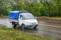 GAZ 3302 Gazelle with a blue awning