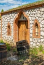 Kravi Hora, Boretice, Czech Republic - June 06 2020: Historic colourful houses and cellars of family wineries making