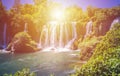 Kravice waterfall on the Trebizat River in Bosnia and Herzegovina. Royalty Free Stock Photo