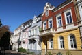 Krefeld city street in Germany