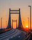 Krefeld Uerdingen Bridge, North Rhine Westphalia, Germany