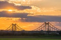 Krefeld Uerdingen Bridge, North Rhine Westphalia, Germany