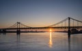 Krefeld Uerdingen Bridge, North Rhine Westphalia, Germany