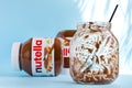 Nutella - chocolate-hazelnut spread of the well-known Ferrero brand.