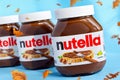 Nutella - chocolate-hazelnut spread of the well-known Ferrero brand.