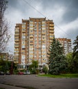 Kremenchuk? Ukraine-September? 21? 2013- typical apartment style architecture in Ukraine\'s cities?