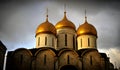 Kremlin Cathedral Domes, Moscow, Sunset Radiance