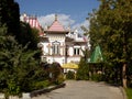 Kremlin in Izmailovo and museum reflected old russian architecture. Largest Moscow flea market inside. Russia