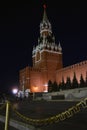 Kremlin in Moscow, color night photo