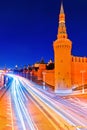 The Kremlin in Moscow at night