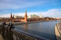 The Kremlin palace along with moskva in Moscow