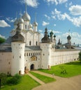 The Kremlin in Rostov the Great. Gold ring of Russia. Royalty Free Stock Photo