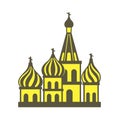 Kremlin silhouette, famous landmark of the world icon, Famous scenic spots