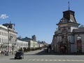 Kremlin street and the national Museum of the Republic of Tatarstan.