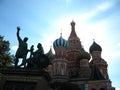 Kremlin towers in summer bottom view