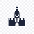 Kremlin transparent icon. Kremlin symbol design from Architecture collection.