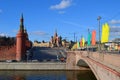 Kremlin wall and river, Moscow, Russia