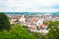 Krems in Lower Austria. View to Piaristenkirche and Dom der Wachau church