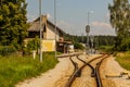 KREMZE, CZECHIA - AUGUST 7, 2020: Kremze railway station, Czech Republ