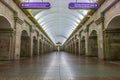 Krestovsky Ostrov metro station in Saint Petersburg, Russia Royalty Free Stock Photo