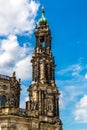 The Kreuzkirche church in Dresden Royalty Free Stock Photo