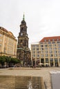 Kreuzkirche or Church of the Holy Cross in old Dresden, Saxony, Germany Royalty Free Stock Photo