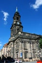 Kreuzkirche meaning Church of the Holy Cross in Dresden Germany Royalty Free Stock Photo