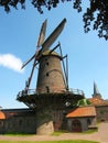 Xanten Kriemhildsmuehle Historic Windmill, Lower Rhine, Germany