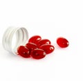 Krill oil capsules Royalty Free Stock Photo