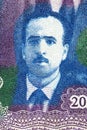 Krim Belkacem a portrait from Algerian money
