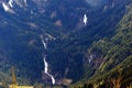 Krimml Waterfalls on Gerlos Pass, Austrian Alps, Austria. Royalty Free Stock Photo