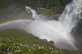 Krimmler Falls, Ache and rainbow, Austria