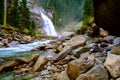 Krimmler waterfall in Austria Royalty Free Stock Photo