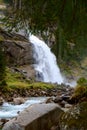 Krimmler waterfall in Austria Royalty Free Stock Photo