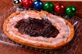 Kringle at Christmas Time with colorful Ornaments
