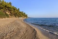 Kriopigi beach. Kassandra of Halkidiki peninsula, Greece Royalty Free Stock Photo