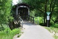 Kripp, Germany - 06 09 2021: Entry to AhrmÃÂ¼ndungsbrÃÂ¼cke