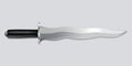 Kris dagger knife - vector art Royalty Free Stock Photo